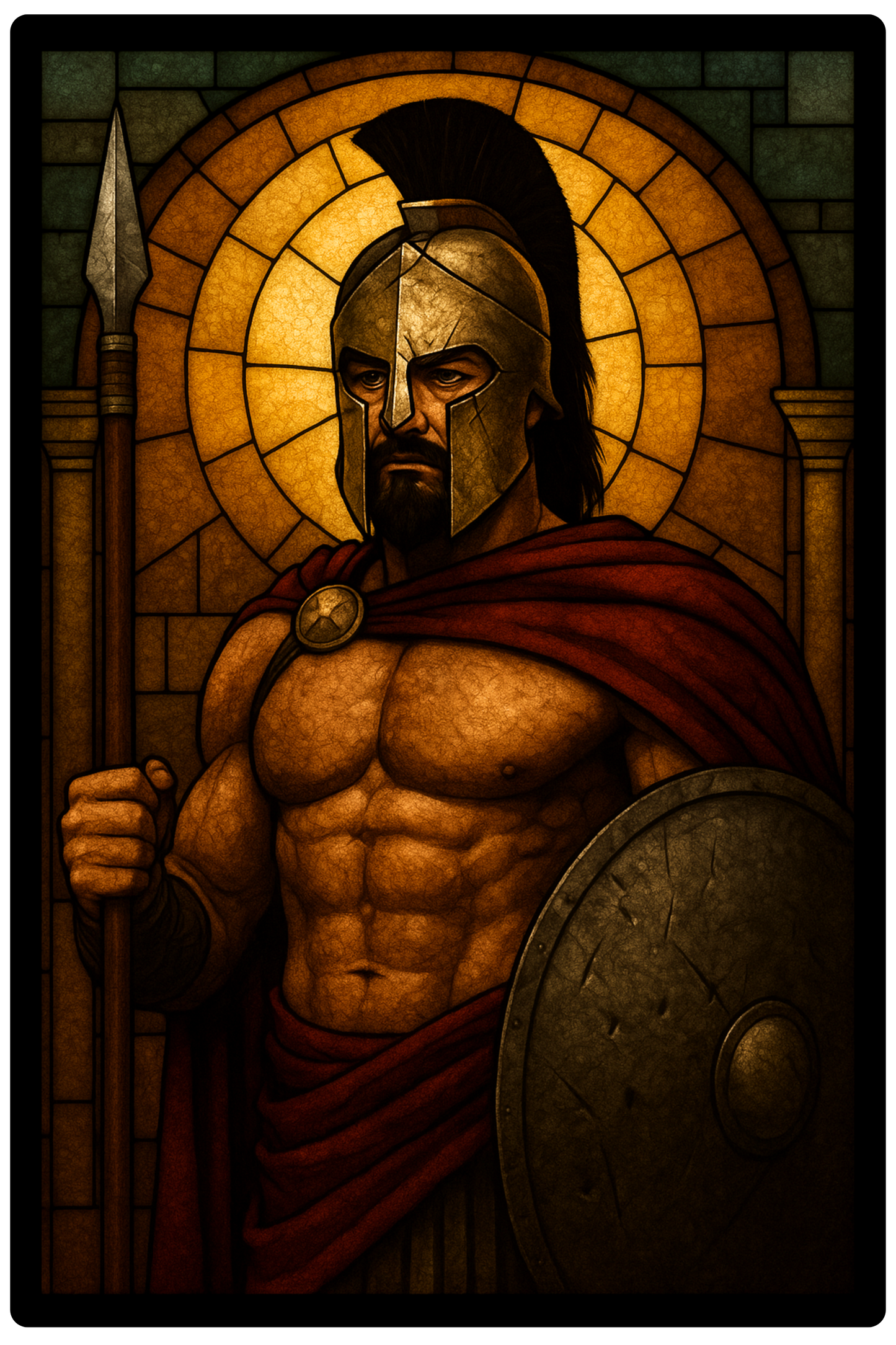 T-shirt W : "Leonidas" [Back]
